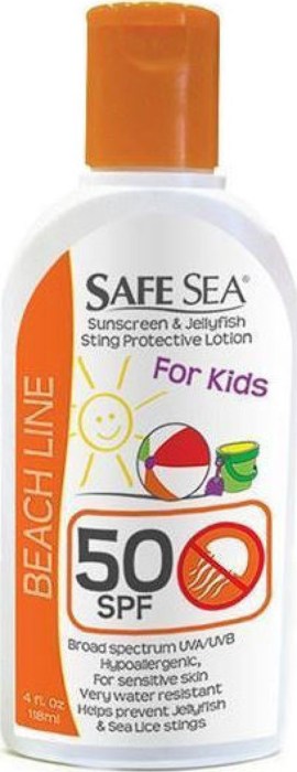 Safe Sea Αδιάβροχο Παιδικό Αντηλιακό Γαλάκτωμα Beach Line SPF50 118ml